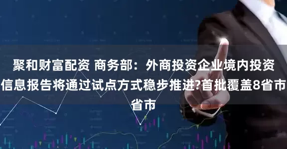 聚和财富配资 商务部：外商投资企业境内投资信息报告将通过试点方式稳步推进?首批覆盖8省市