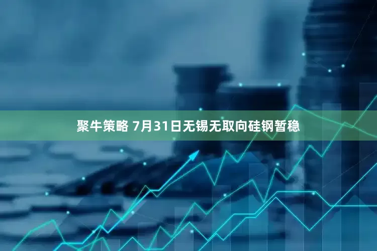 聚牛策略 7月31日无锡无取向硅钢暂稳